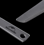 Набор столовых приборов Naturehike (нож, вилка, ложка), титан, в чехле