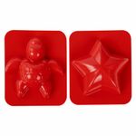 Песок для лепки кинетический BRAUBERG KIDS, красный, 500 г, 2 формочки, ведерко, 665093