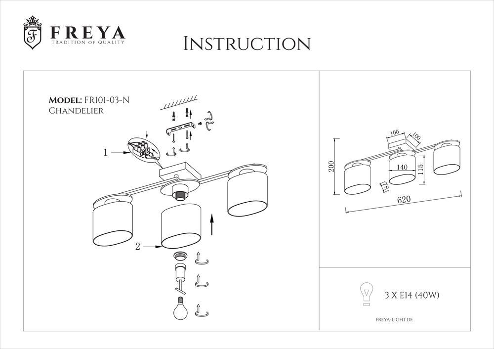 Накладная люстра Freya FR5101-CL-03-CN