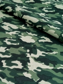 Ткань бязь плательная, рис. "Камуфляж", ширина 150 см, арт. 008