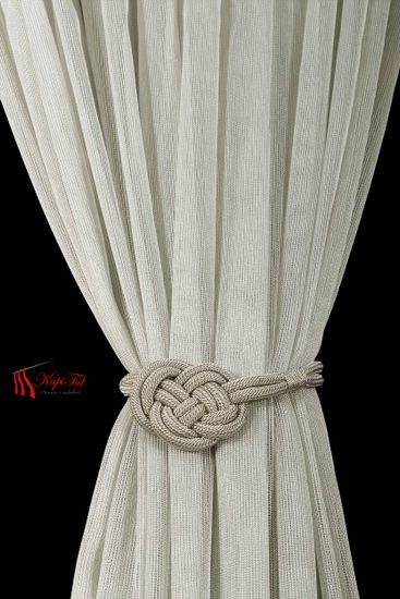 XL-Плотный тюль-сетка Pier (светло-серый)