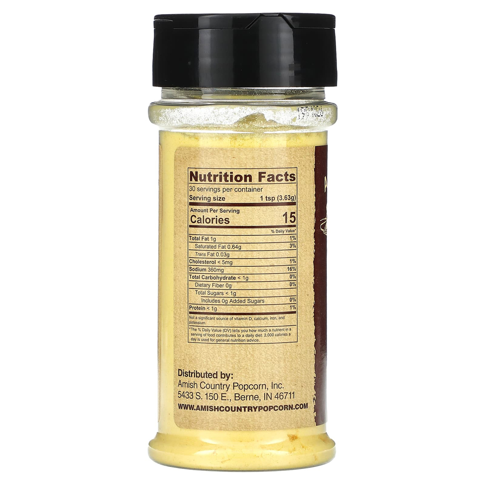 Amish Country Popcorn, Приправа для попкорна, белый чеддер, 108 г (3,8 унции)