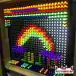 Интерактивная светящаяся стена «Неон», со вставными палочками