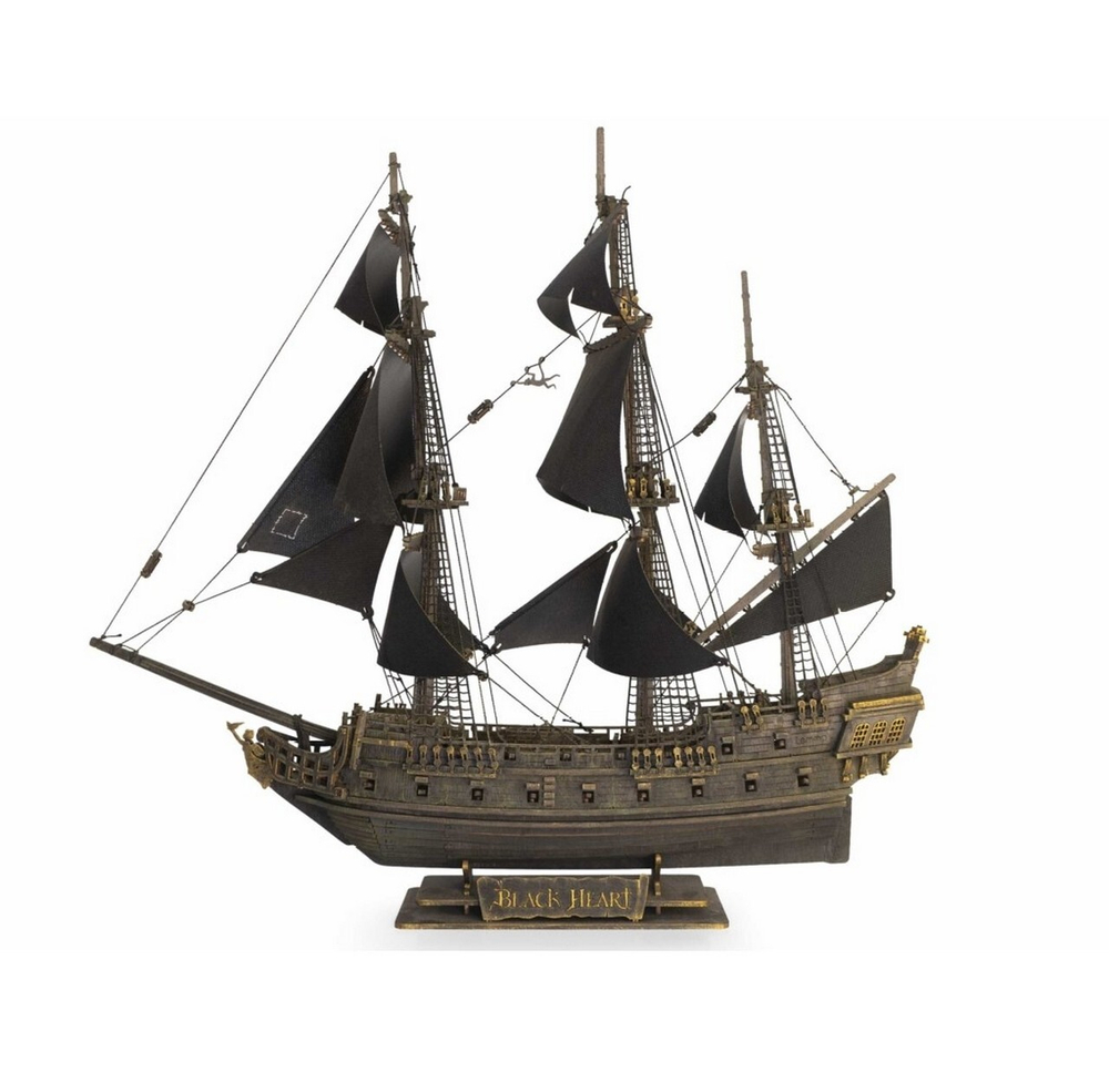 Корабль "Черное сердце" (Lemmo). Сборная модель, деревянный конструктор, 3D пазл, подарки, хобби, короблестроение