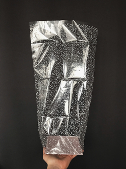 Прозрачный пакет с жестким дном, 14х14х60 см