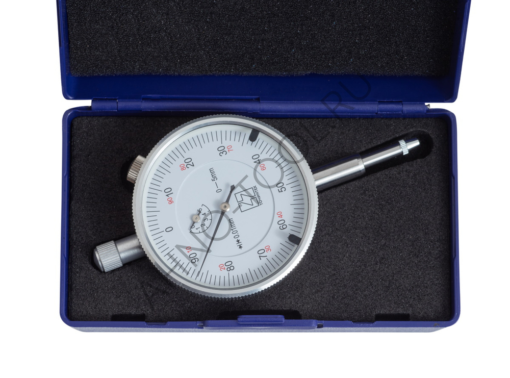 Индикатор часового типа ИЧ05 (0.01мм) кл.1 с ушком ГОСРЕЕСТР 89335-23 ТОЧИНТЕХ