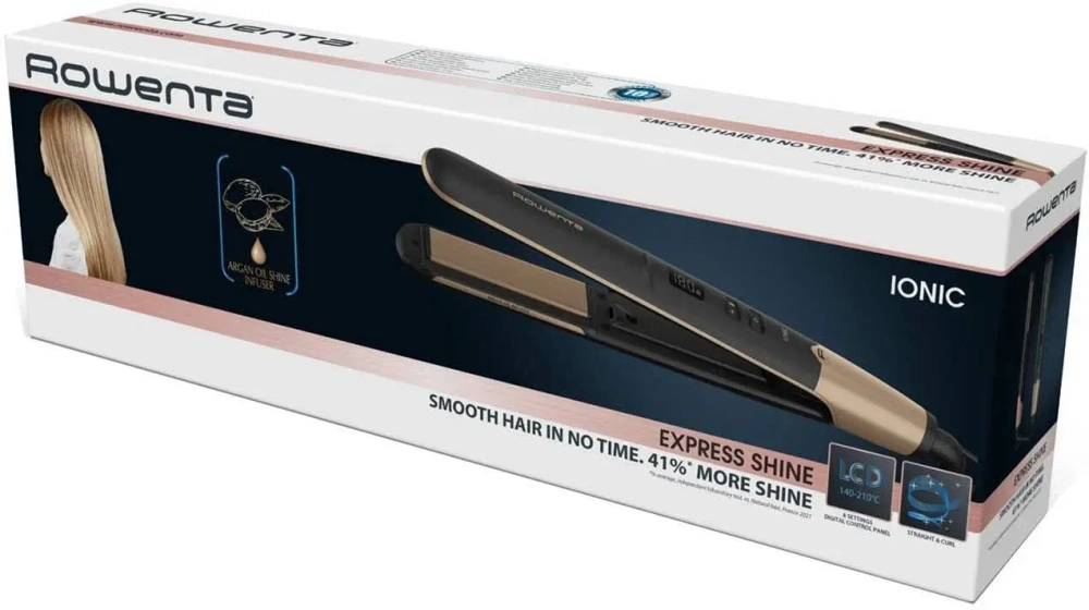 Выпрямитель для волос Rowenta Express Shine Argan Oil SF4630F0 (q)