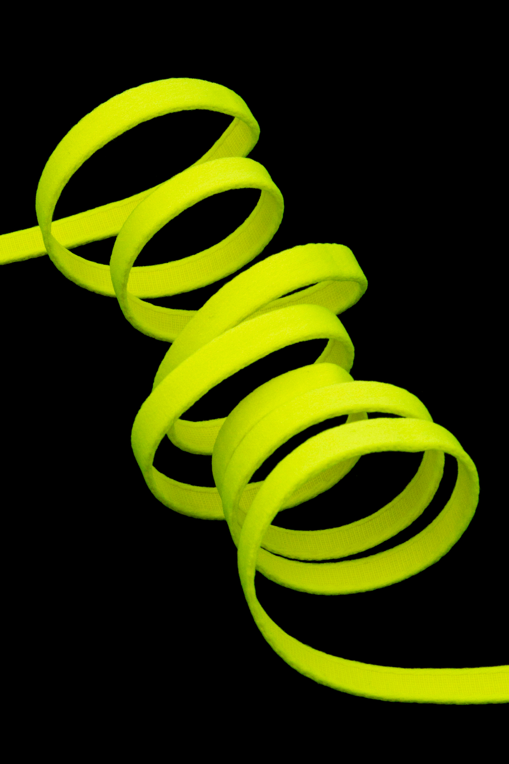 Туннельная лента 10 мм лимон-лайм неоновая