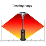 Уличный газовый обогреватель WWT 13B Table Black + Чехол