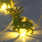 Гирлянда для дома «Золотой олень» 4м 20 ламп LED, 6*4 см прозр.пров.,1 реж, IP-20, Теплый белый (возможность соединения)