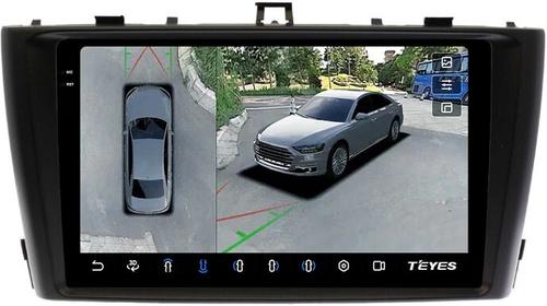 Магнитола для Toyota Avensis T270 2008-2015 (рамка черная) - Teyes CC3-2K-360 на Android 10, Быстрая, 2K QLED, CarPlay, 4G SIM-слот, 4 камеры в комплекте