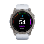 Умные часы Garmin Epix Pro (Gen 2), 51mm, Sapphire Edition Titanium with Whitestone Band (010-02804-11)