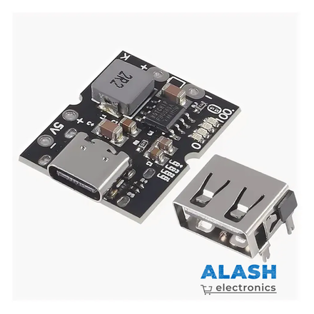 Модуль MINI PowerBANK с TYPE-C входом и отдельно USB-A выходом 5V 2A