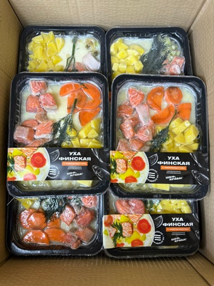 Уха Финская на сливках с морепродуктами 0.350гр ШефКраба