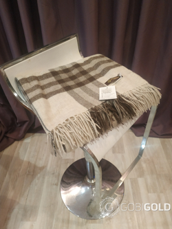 Плед из 100% шерсти ягненка 150x200 см. (MONGOLTEXTILE) - MT014