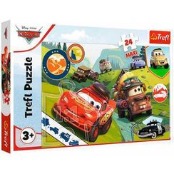 Puzzle - "24 Maxi" - Happy cars / Disney Cars 3