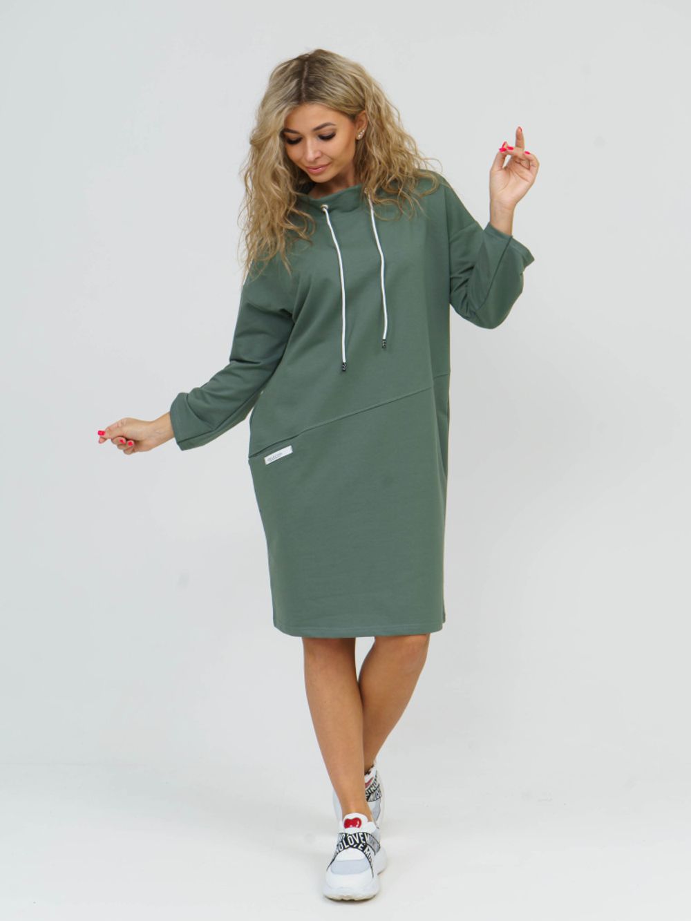 880 Платье "Хаки" SveTekst (Акция)