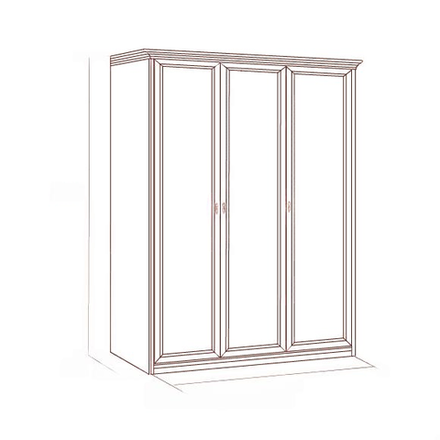 ЕКАТЕРИНА Шкаф плательный 3-хдверный