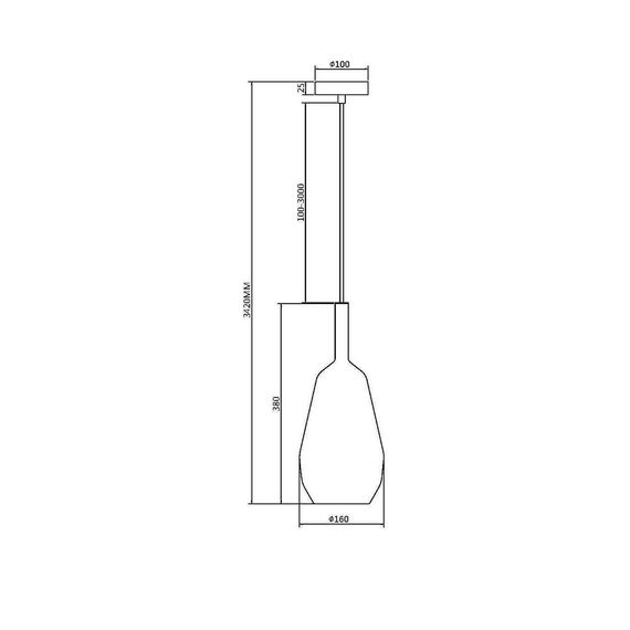 Подвесной светильник Maytoni Duality MOD271PL-01B9