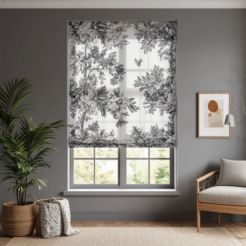 Рулонная штора стандартная тканевая Альфа