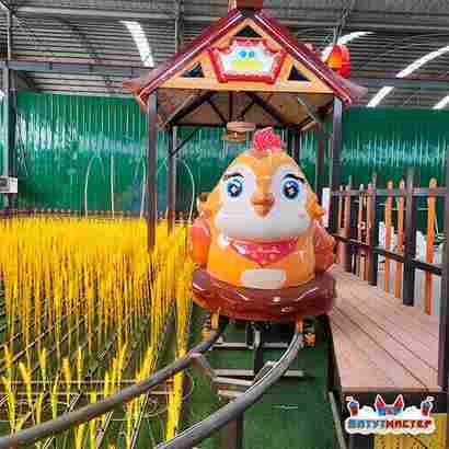 Детская американская горка «Птенчики», 4 кабины 8 мест, 15,4×8,35×4,6 м