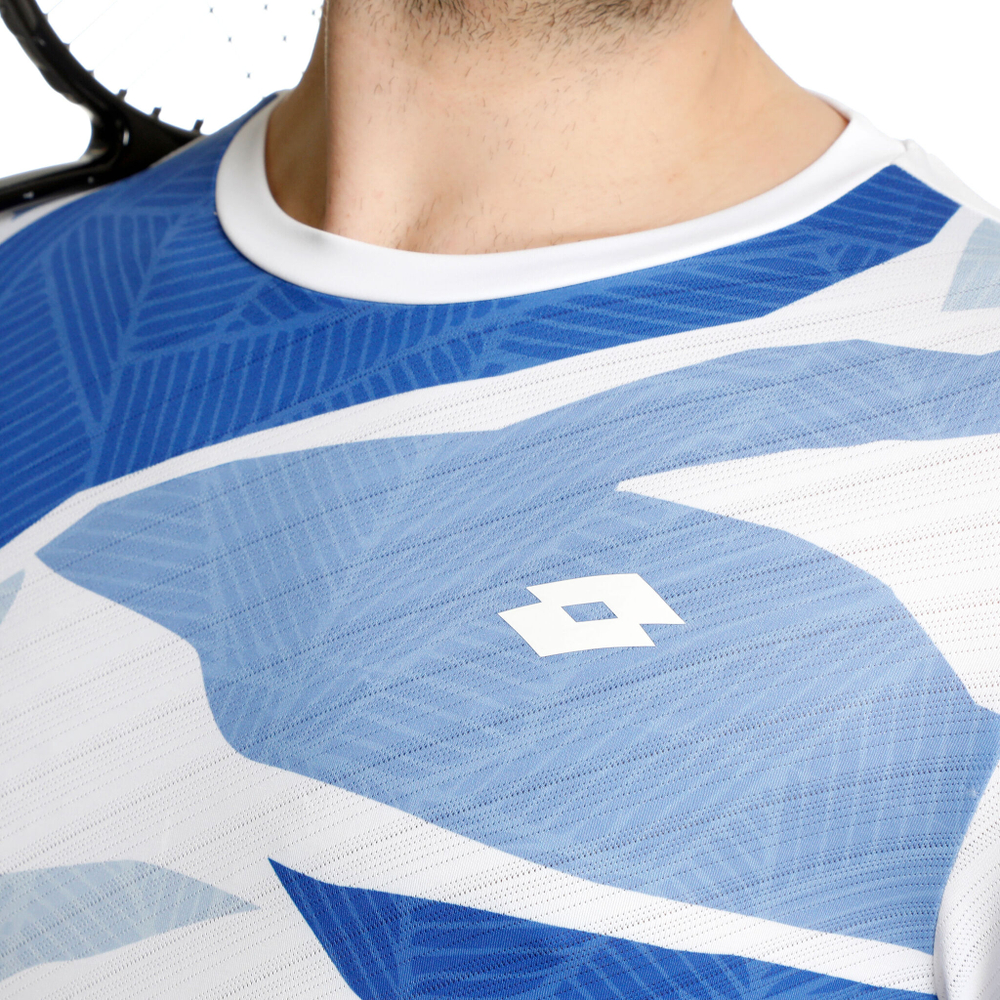 Мужское теннисное поло Lotto Tech 1 D2 T-Shirt Men - White, Blue