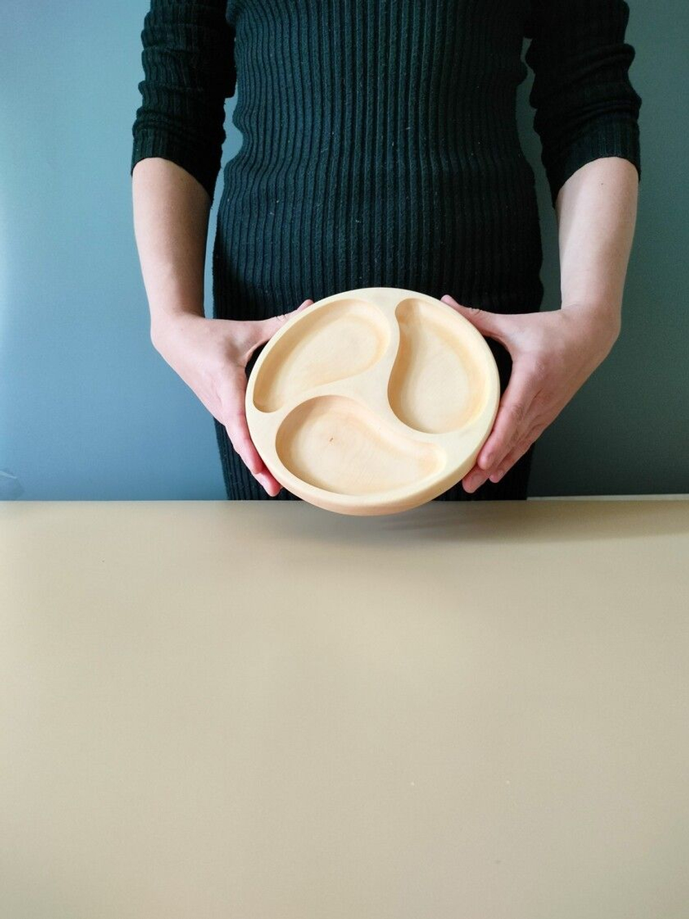 Менажница деревянная сервировочная из кедра для подачи MG292