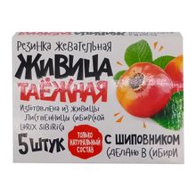 Жевательная резинка Алтайский нектар Живица алтайская лиственничная с шиповником 5 шт