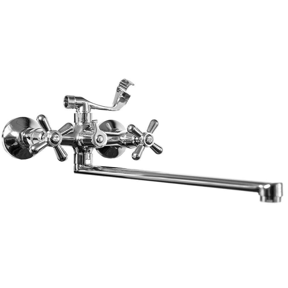 Смеситель для ванны, РМС, с кран-буксой, хром, SL129-140