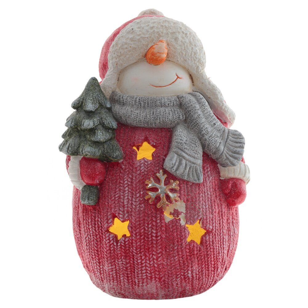 GAEM Фигурка декоративная "Снеговик" (подсвет, 3хААА н/п), L25 W20 H39 см, 2в.