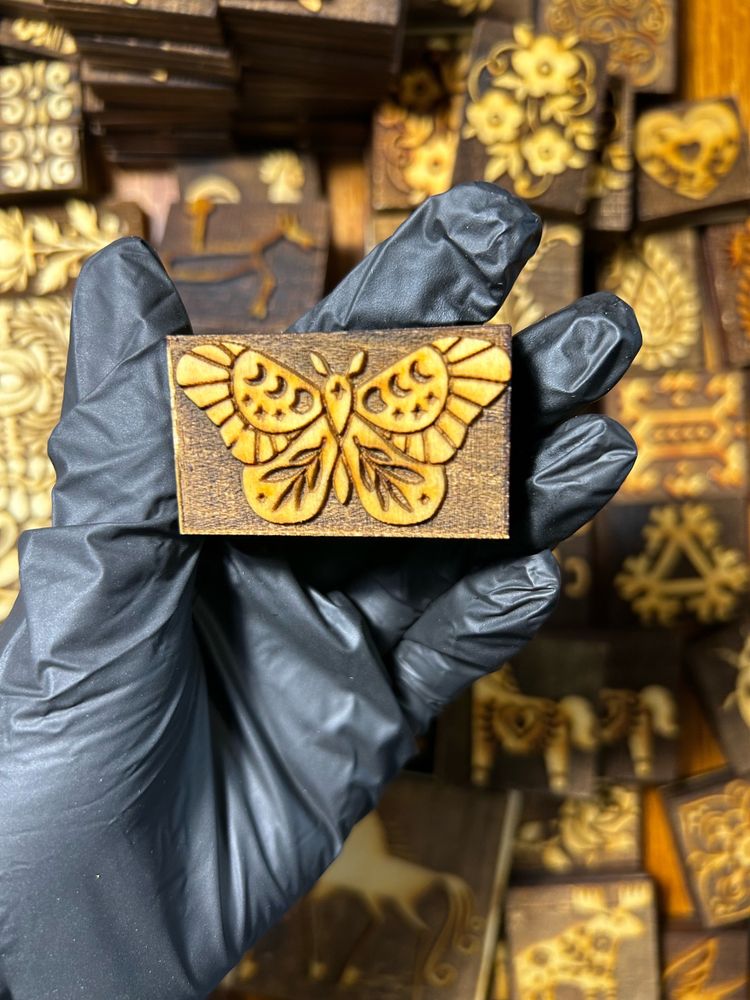 Деревянный штамп 063 (5x3 см)