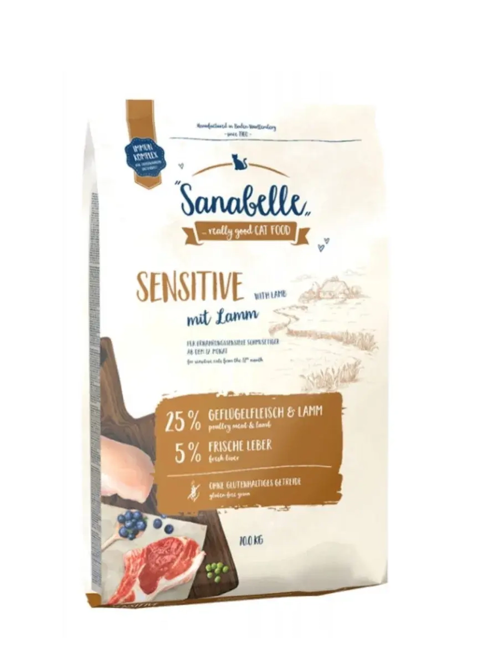 Sanabelle Adult Sensitive Lamb (Санабель сенситив) корм сухой для кошек с ягненком 10 кг