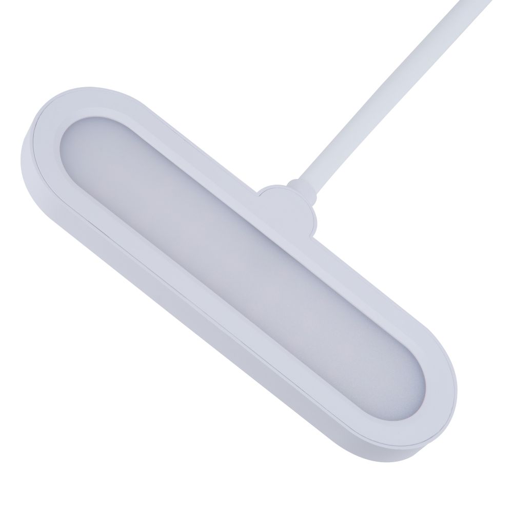 ULM-D603 10W-3000-6000K-DIM WHITE Светильник настольный светодиодный с подставкой под канцелярские принадлежности. Сенсорный выключатель. Диммер. Белый. TM Uniel