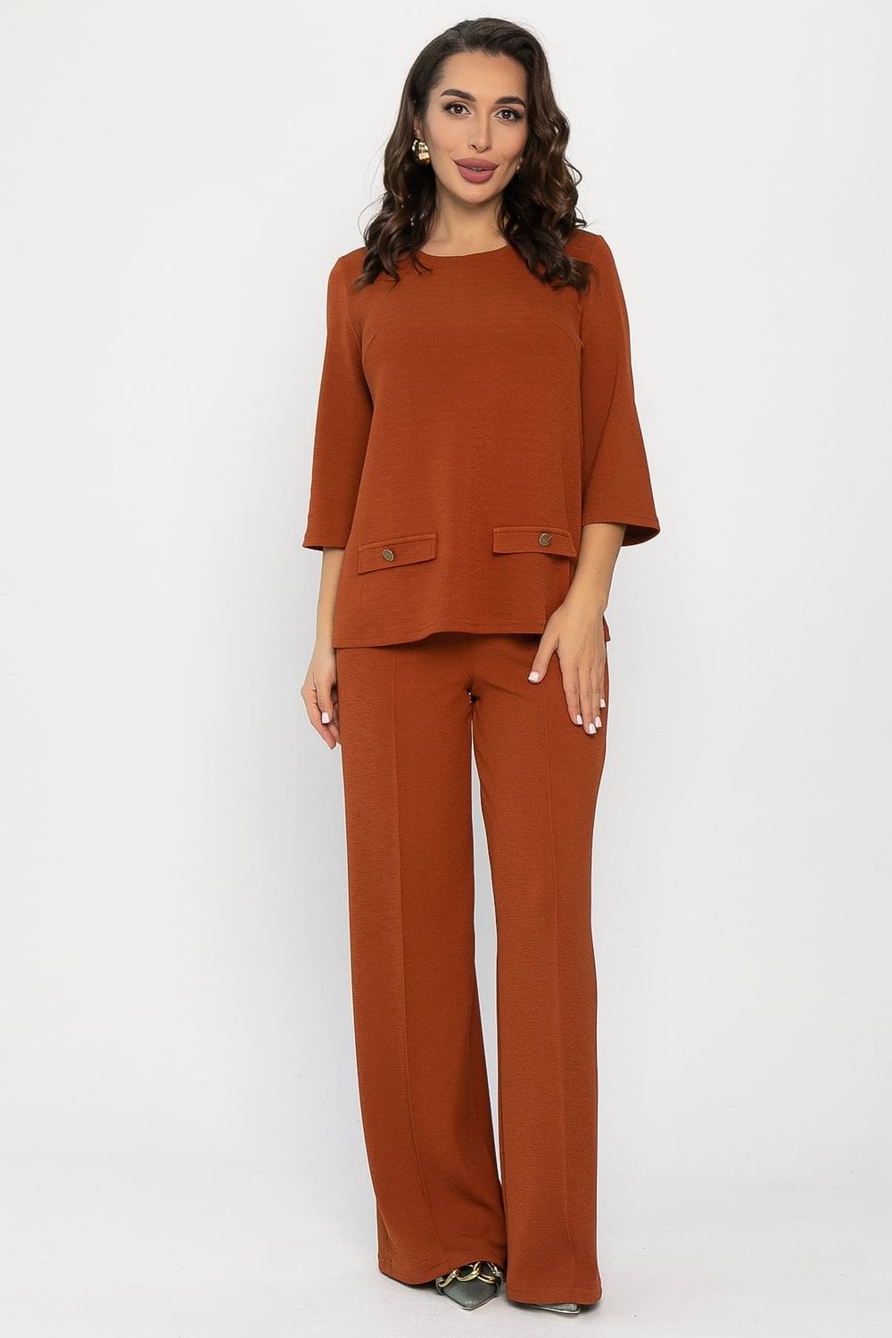 Костюм трикотажный Альберта (терракотовый) К14385-10М LT Collection