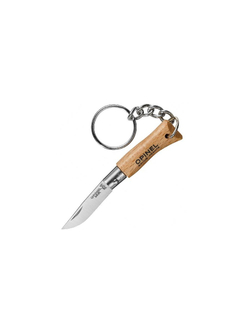 Нож-брелок Opinel №2, нержавеющая сталь, бук, 000065