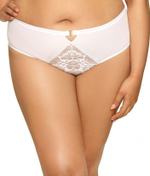 Трусики-бразилиана из эластичного трикотажа c кружевной вставкой (Размер: XXXL) (Цвет: черный)