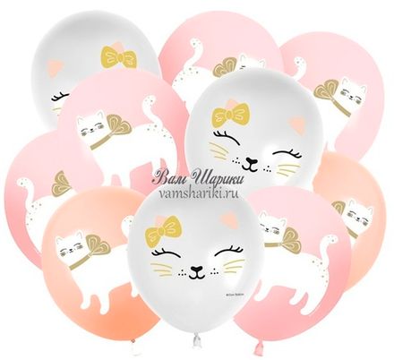 Шары "Кошечка с бантом"