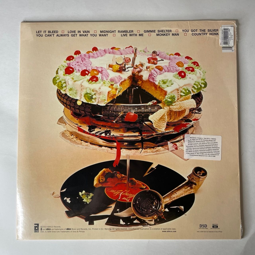 Винтажная виниловая пластинка LP Rolling Stones Let It Bleed (Европейский Союз 2003) (Запечатана)