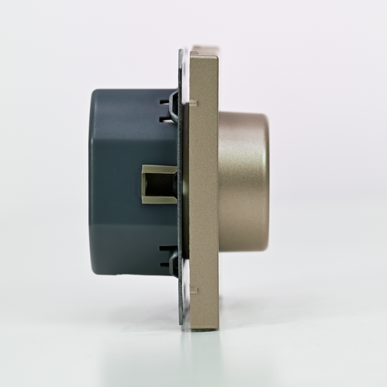 Светорегулятор поворотно-нажимной (диммер) ArtGallery LED RC 400Вт механизм шампань SE GAL000523