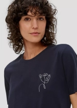 Футболка свободного кроя с принтом s.Oliver