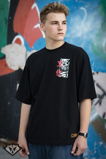 Футболка КУЛЬТУРА oversize "Oni" (черный)