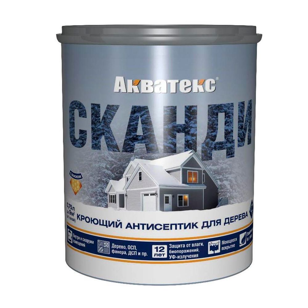 Антисептик АКВАТЕКС СКАНДИ (база С)  0,75л
