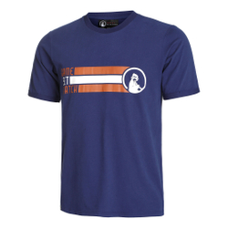 Мужское теннисное поло Quiet Please Retro Block T-Shirt Men - Dark Blue, Multicoloured