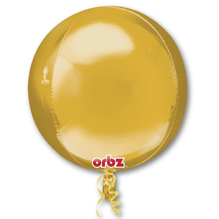 Шар 3D "Сфера" золотая 41 см
