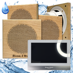 Комплект домашней акустической системы с караоке-усилителем Steam & Water SOUND SAUNA S4