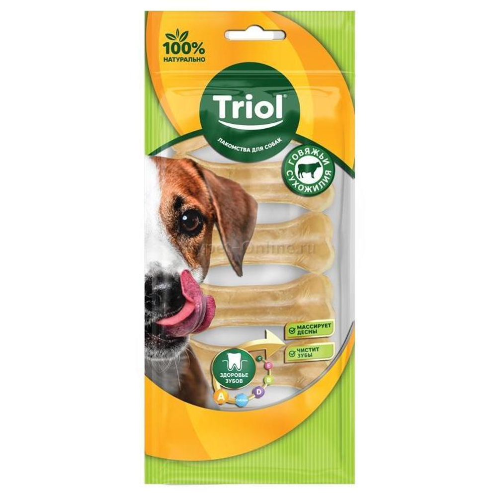 Косточки жевательные, 5см (уп.6шт.), серия DENTAL, Triol