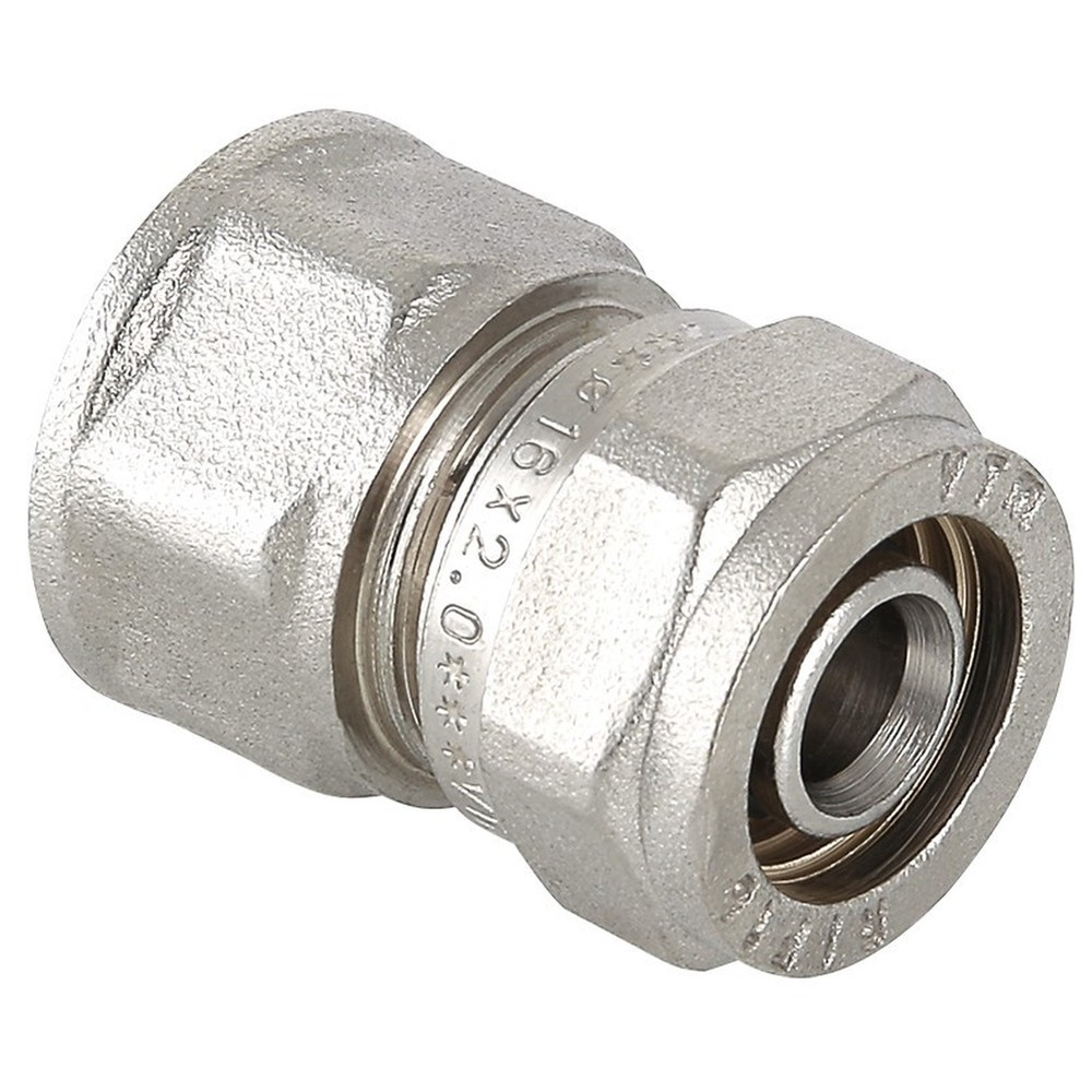 Соединитель обжимной 16х1/2 вн.р VTm.302.N.001604