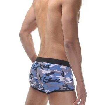 Мужские трусы боксеры синие камуфляжные Don Moris DM011903