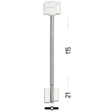 Заготовка сувальдного ключа 13066 (MAE9D)