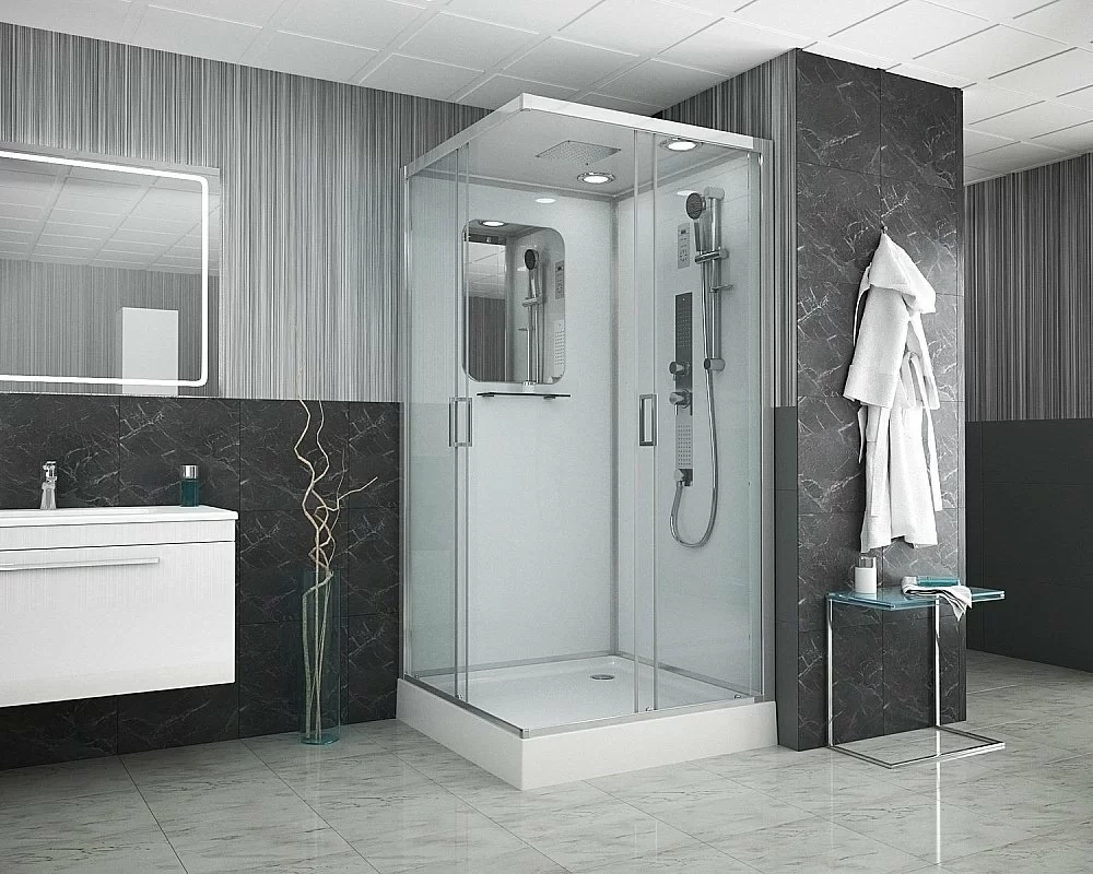 Душевая кабина с сенсором Niagara Premium NG- 6001-01GQ 90x90